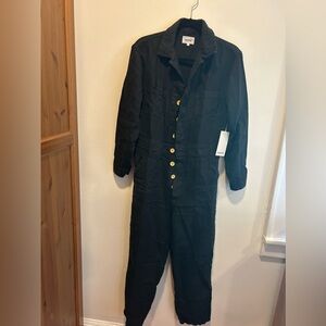 MATE the Label linen jumpsuit in black- NEW - size M